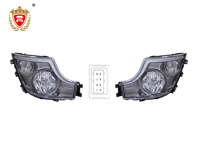 MP4/MP5 HALOGEN HEAD LAMP BLACK MANUAL DRL